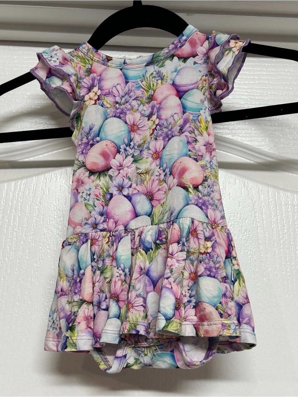 Bums & Roses So Eggstra Ruffle Dress